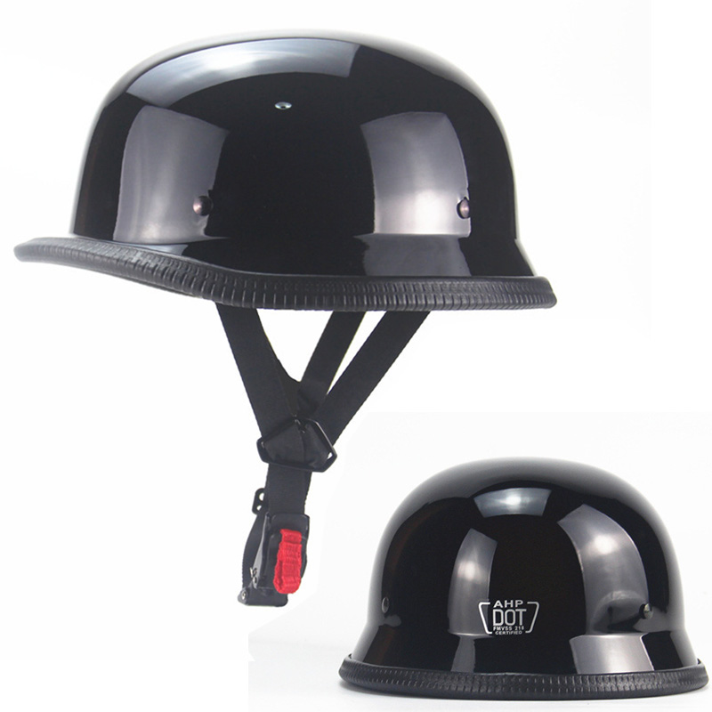 Vintage Open Face Retro Helmet - Vintage Motorcycle Cruiser Helmet Open Face