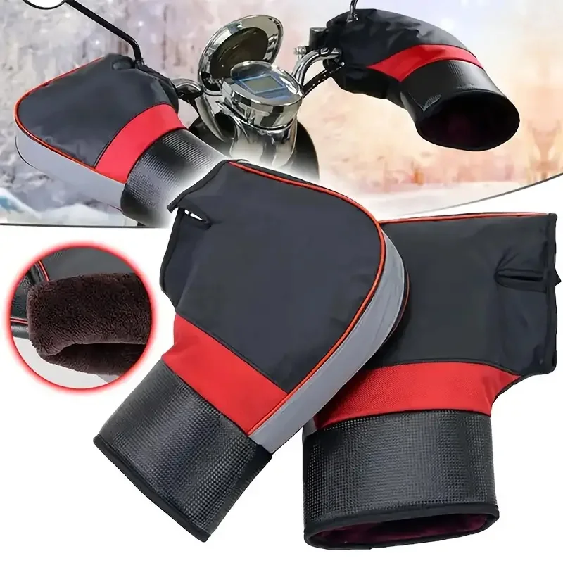 Riding Gear - Motorcycle Handlebar Muffs Thick Warm Rainproof