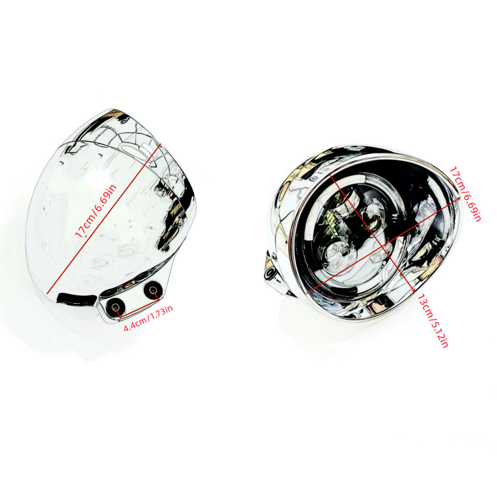 Universal Retro 12V Motorcycle - Universal Motorcycle Led Headlight Projector 评论和价格