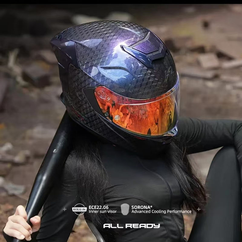 AR 12K Carbon Fiber Motorcycle - Carbon Fiber Lightweight Motorcycle Helmet 评论和价格