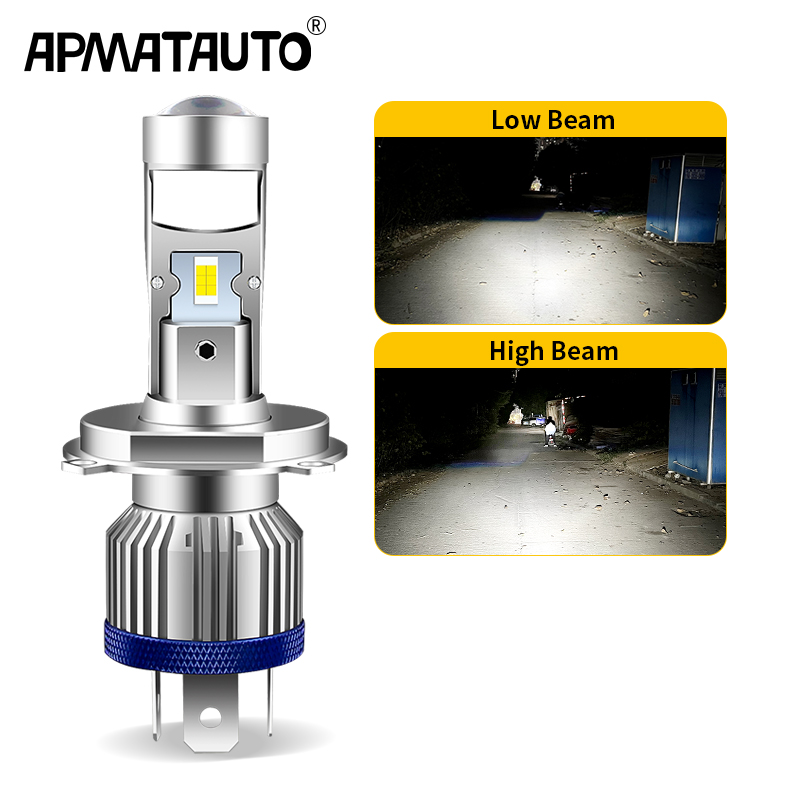 H4 HS1 LED Motorcycle Headligh - Universal Motorcycle Led Headlight Projector 评论和价格