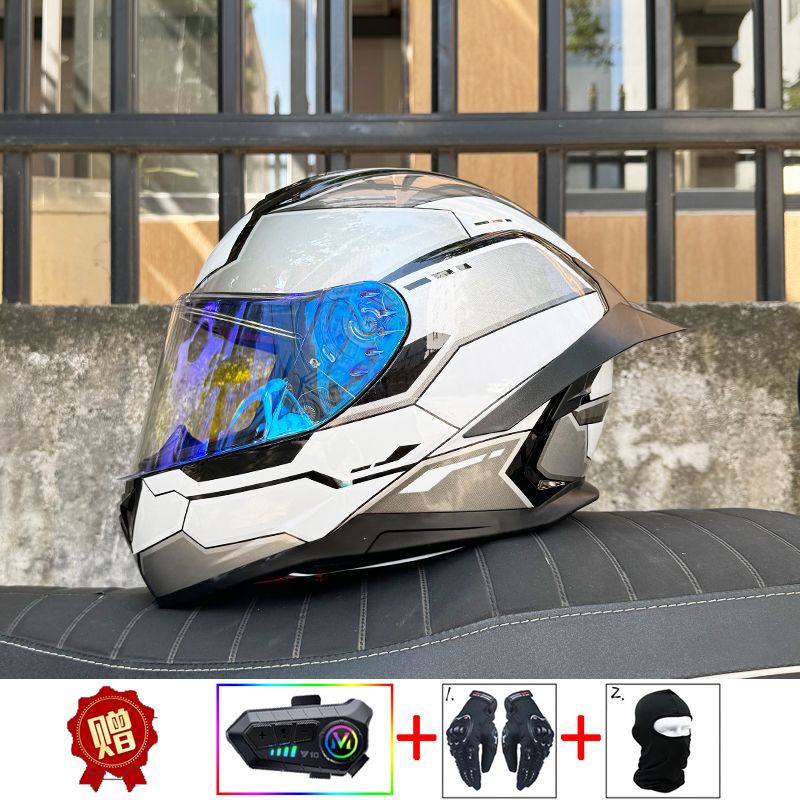 ORZ Motorcycle Bluetooth Helme - Full Face Motorcycle Helmet With Bluetooth 评论和价格