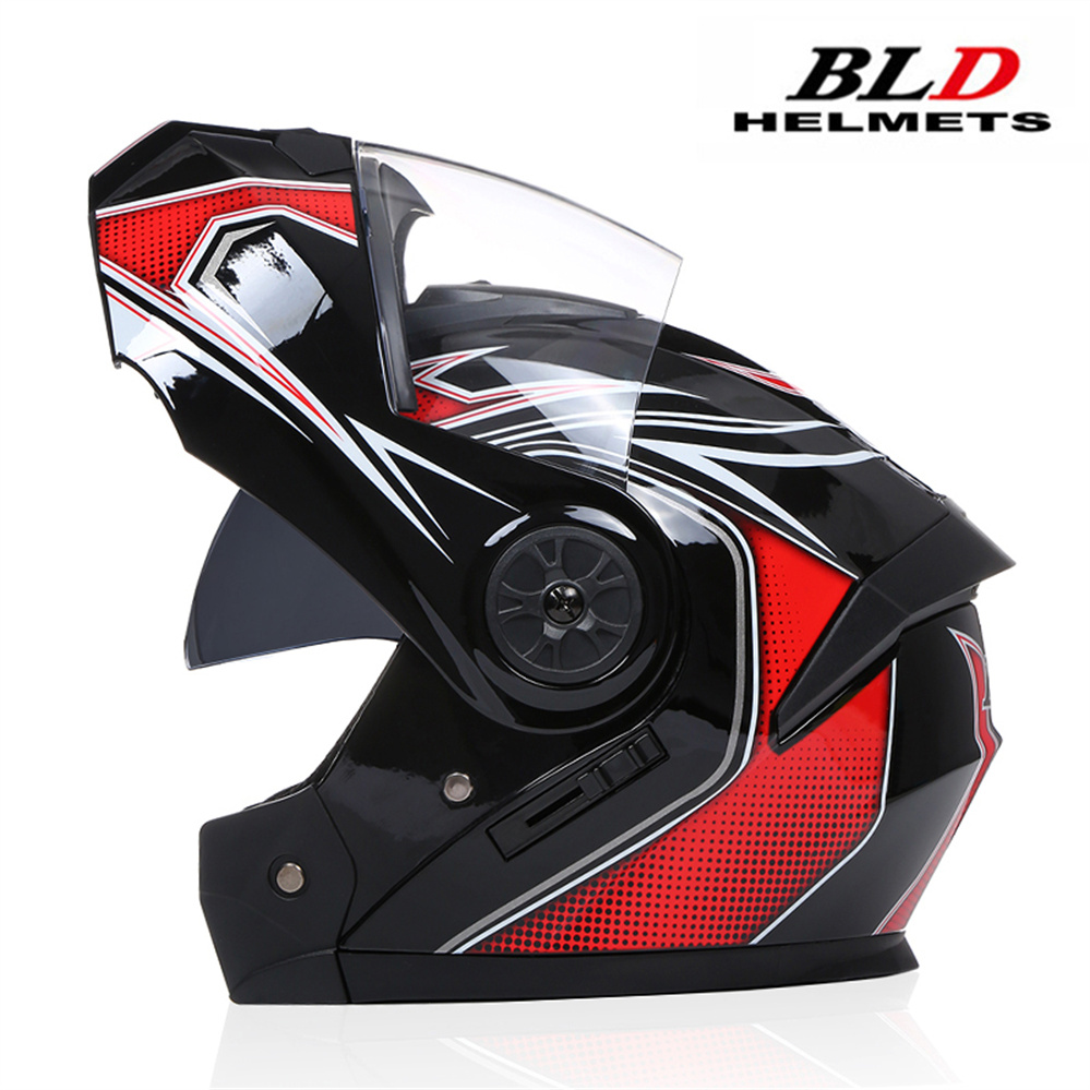 Dual Lens Helmet Modular Fashi - Dual Visor Motorcycle Racing Helmet 评论和价格