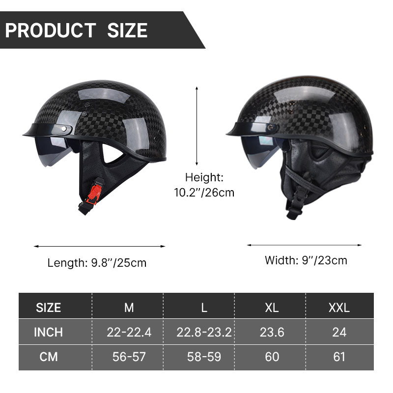 Light Weight 12K Gloss Black C - Carbon Fiber Lightweight Motorcycle Helmet 评论和价格