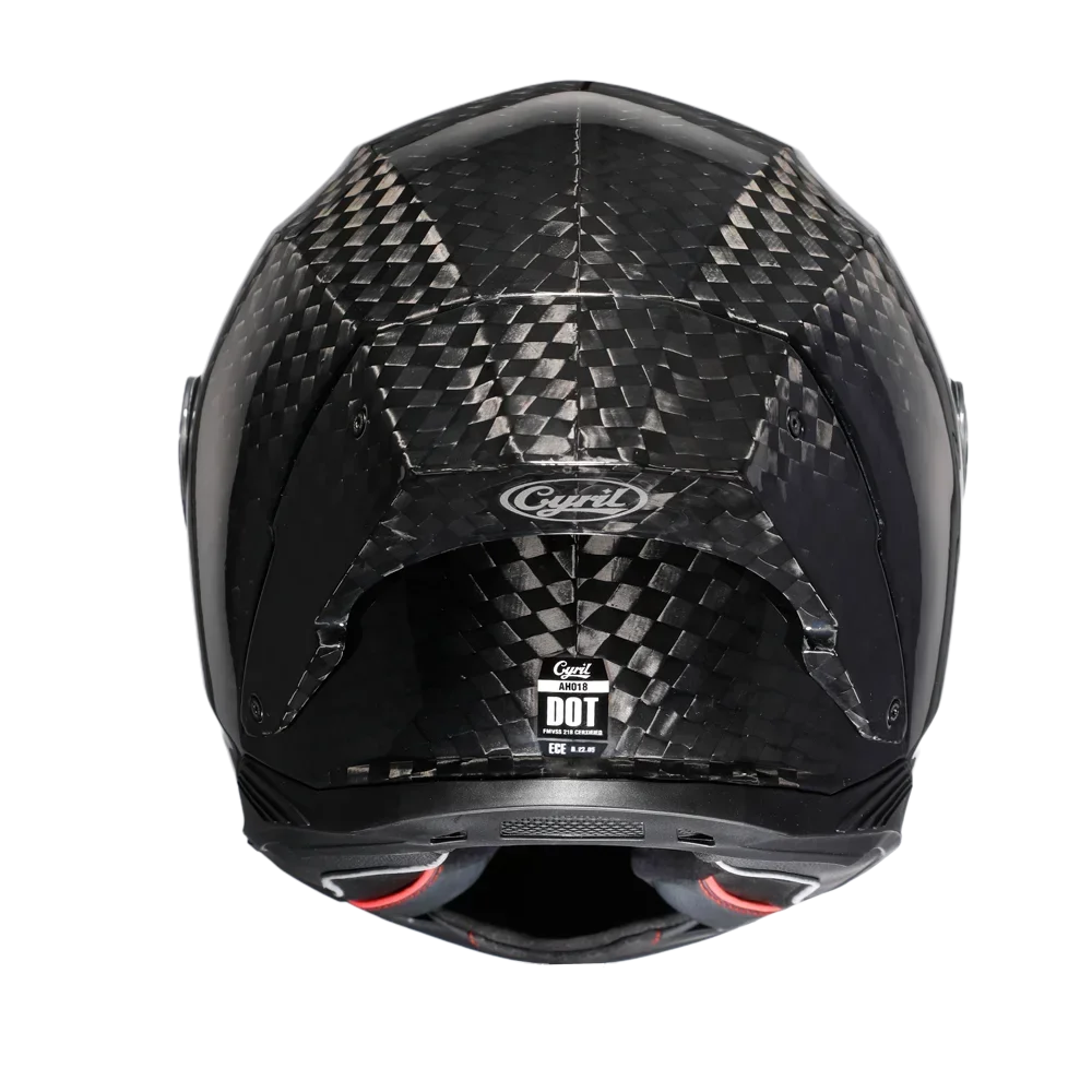 Unisex Lightweight Carbon Fibe - Carbon Fiber Lightweight Motorcycle Helmet 评论和价格