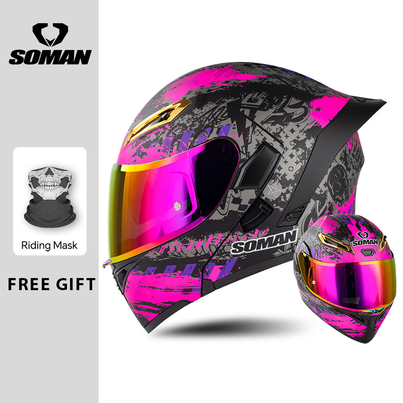 Men's Motorcycle Helmet DOT Ap - Modular Flip Up Motorcycle Helmet Dot Approved 评论和价格