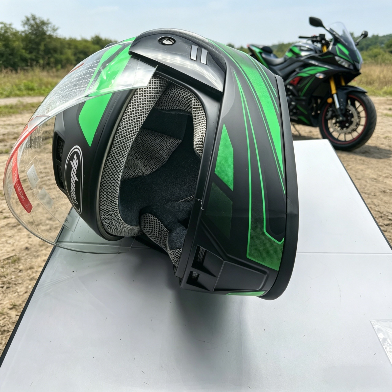 Men's Full Face Motorcycle Hel - Dual Visor Motorcycle Racing Helmet 评论和价格