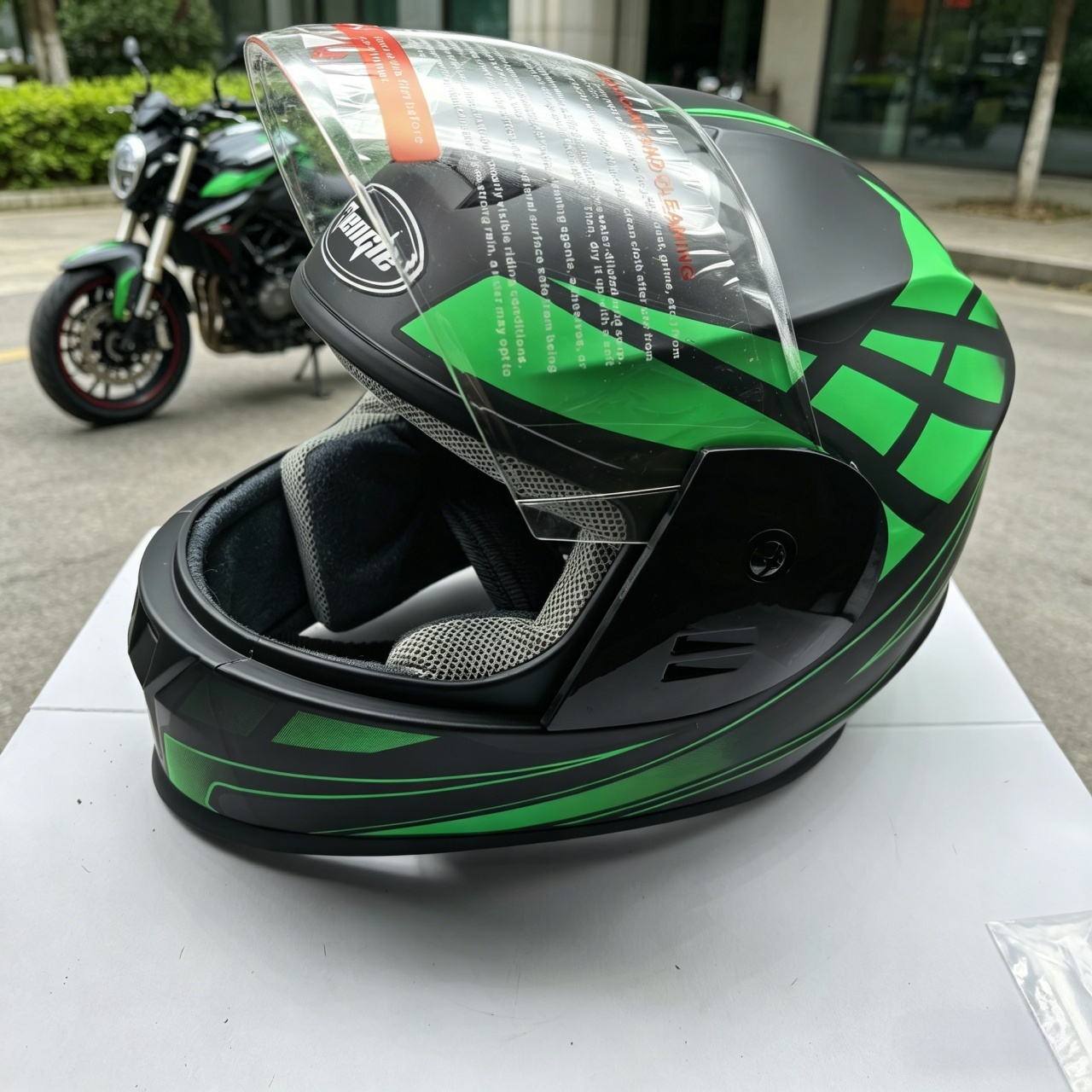 Men's Full Face Motorcycle Hel - Dual Visor Motorcycle Racing Helmet 评论和价格