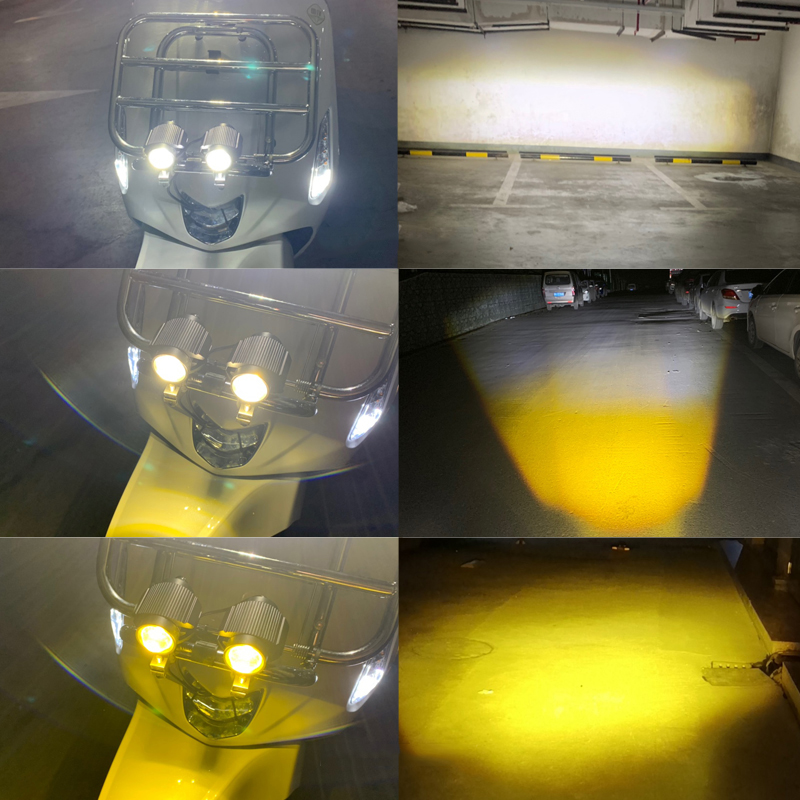 Motorcycle LED Light motorcycl - Universal Motorcycle Led Headlight Projector 评论和价格