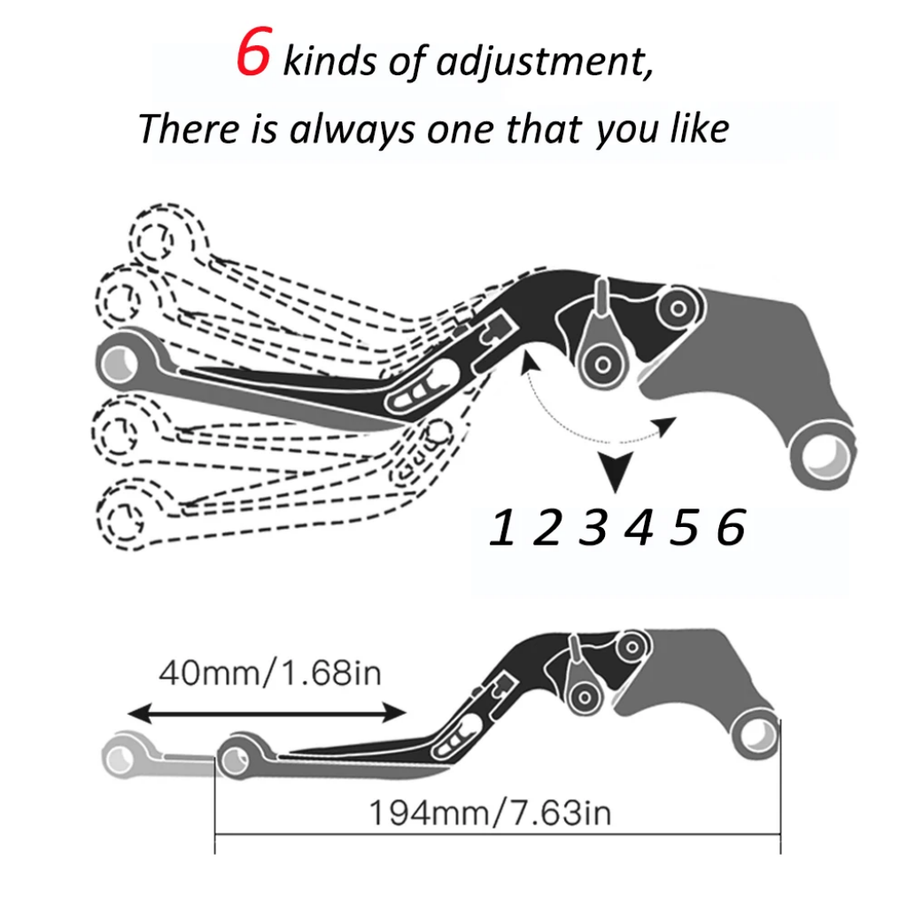For KYMCO AK550 2017-2023 Moto - Cnc Aluminum Adjustable Brake Clutch Levers 评论和价格