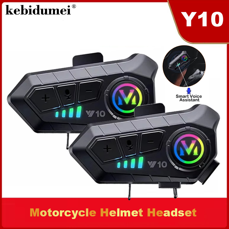 Y10 Bluetooth 5.3 Helmet Heads - Full Face Motorcycle Helmet With Bluetooth 评论和价格