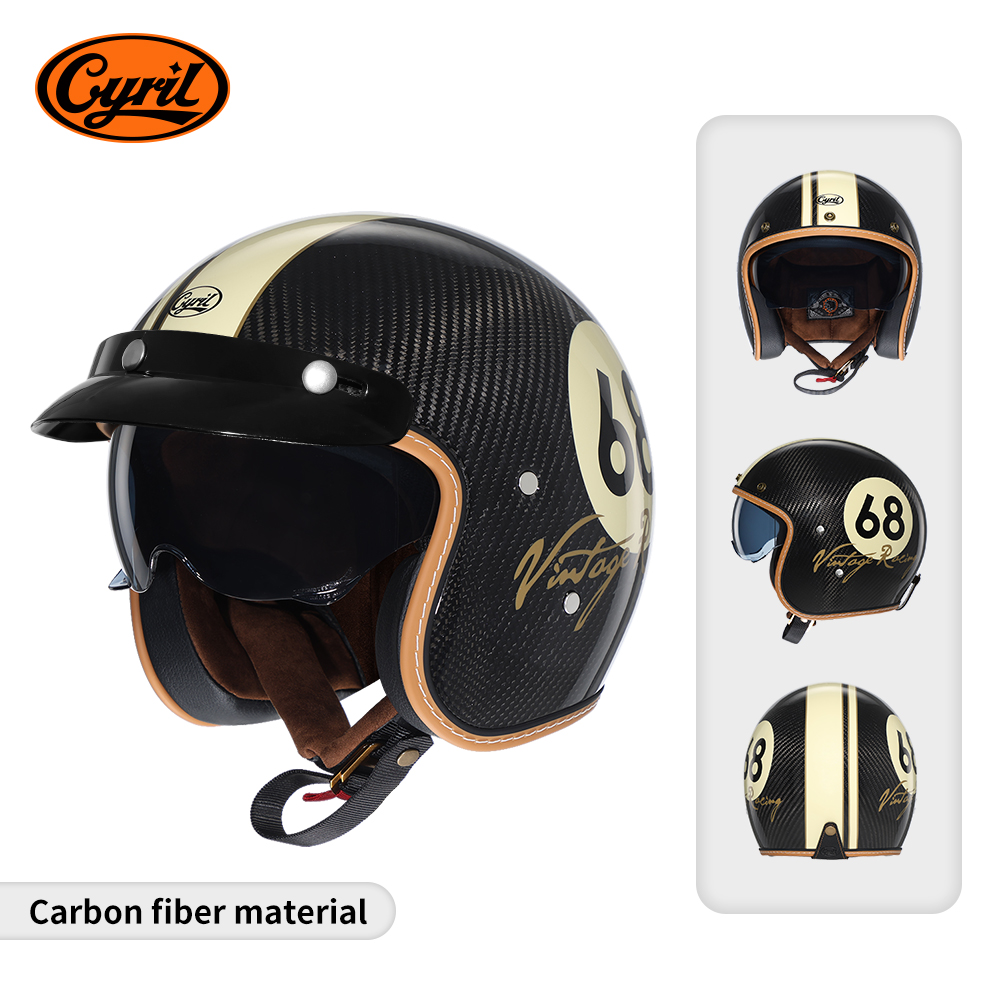 Lightweight Carbon Fiber Open  - Carbon Fiber Lightweight Motorcycle Helmet 评论和价格