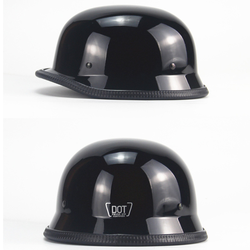 Vintage Motorcycle Cruiser Hel - Vintage Open Face Retro Helmet 评论和价格