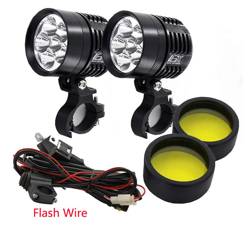 2PCS Universal L6X Headlight L - Universal Motorcycle Led Headlight Projector 评论和价格