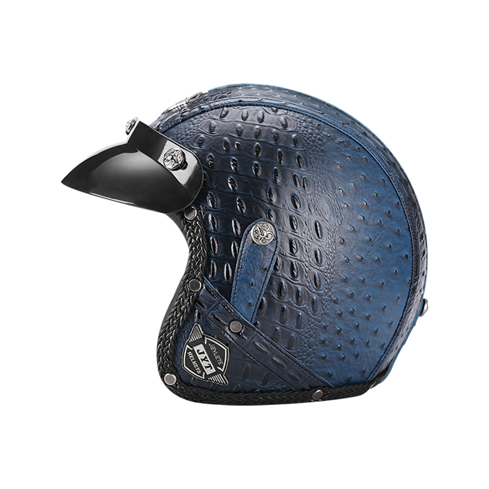 DOT 3/4 Open Face Motorcycle R - Vintage Open Face Retro Helmet 评论和价格