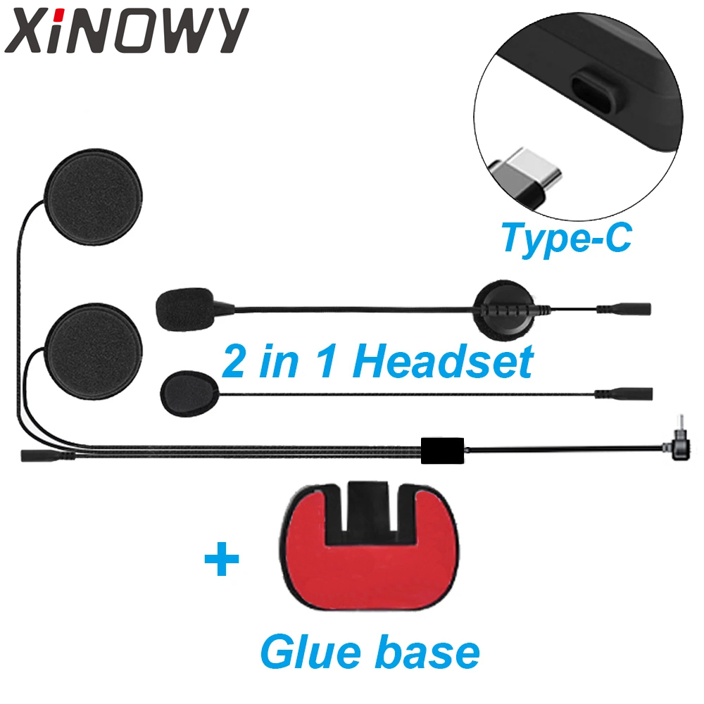 Type-C USB-C for Xinowy V6 PLU - Full Face Motorcycle Helmet With Bluetooth 评论和价格