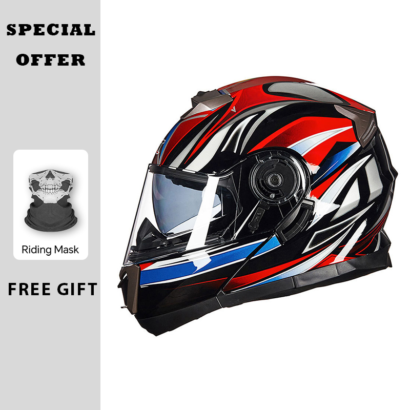 Motorcycle Helmets Modular Fli - Modular Flip Up Motorcycle Helmet Dot Approved 评论和价格