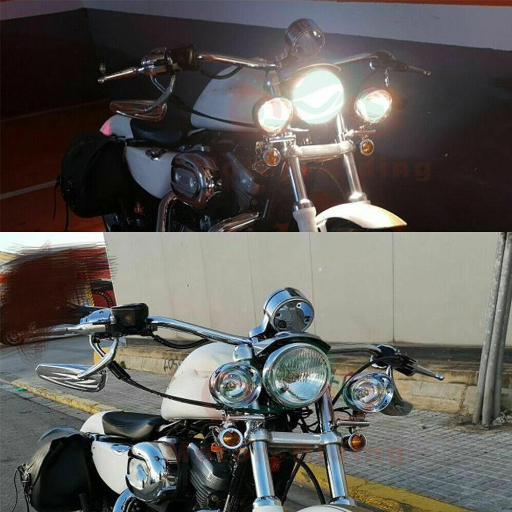 Chrome Universal Motorcycle Fo - Universal Motorcycle Led Headlight Projector 评论和价格