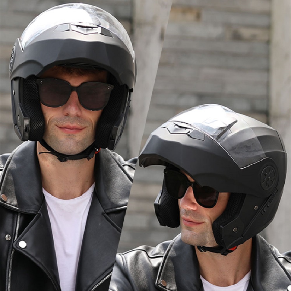 Double Visors Bluetooth Helmet - Full Face Motorcycle Helmet With Bluetooth 评论和价格