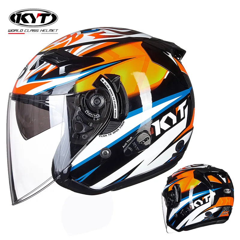 KYT Motorcycle Helmet Jet Vint - Vintage Open Face Retro Helmet 评论和价格