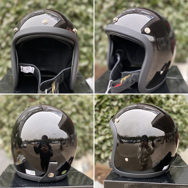 TT&COCASCOS Motorcycle Helmet  - Vintage Open Face Retro Helmet 评论和价格