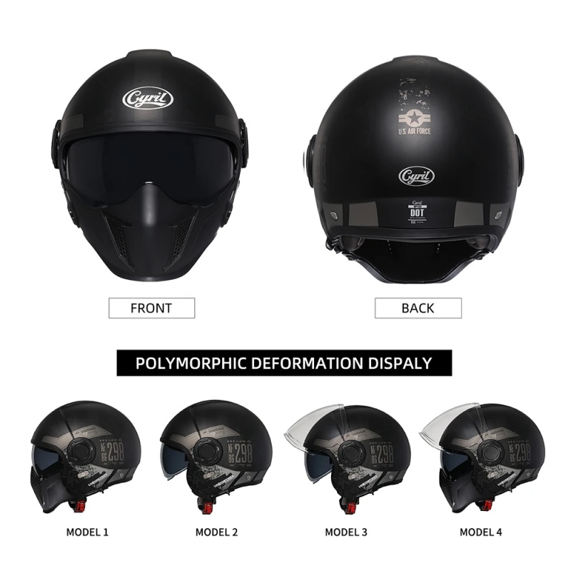 OP12A Modular Motorcycle Helme - Quick Release Buckle Motorcycle Helmet 评论和价格