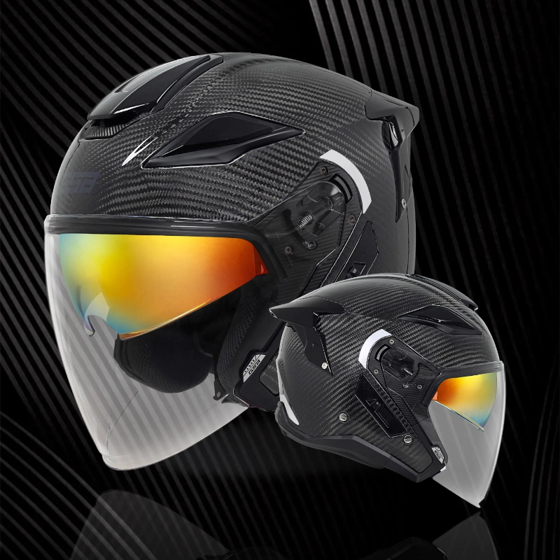GSB Carbon Fiber Motorcycle He - Carbon Fiber Lightweight Motorcycle Helmet 评论和价格