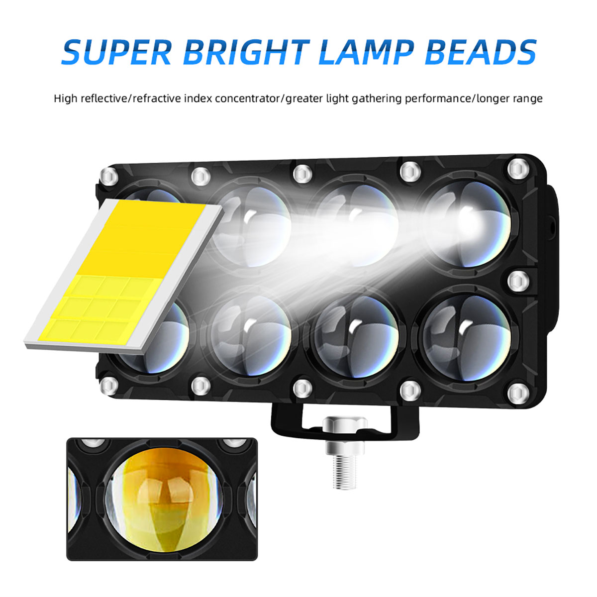 6/8/10 Lens Auxiliary Motorcyc - Universal Motorcycle Led Headlight Projector 评论和价格