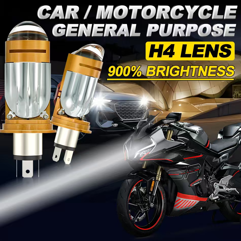 CAMOTO Bi LED Lens Projector H - Universal Motorcycle Led Headlight Projector 评论和价格