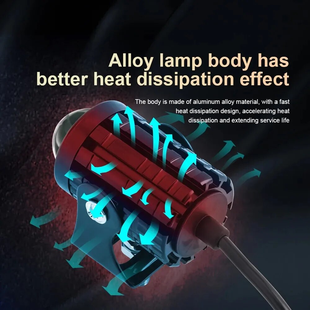 Universal Motorcycle LED Headl - Universal Motorcycle Led Headlight Projector 评论和价格