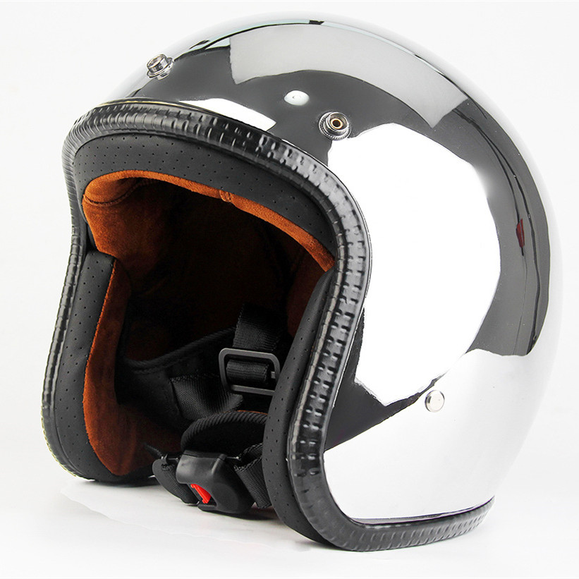 Open Face Motorcycle Helmet Vi - Vintage Open Face Retro Helmet 评论和价格