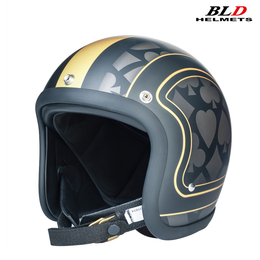 Low Profile Japan Korea Style  - Vintage Open Face Retro Helmet 评论和价格