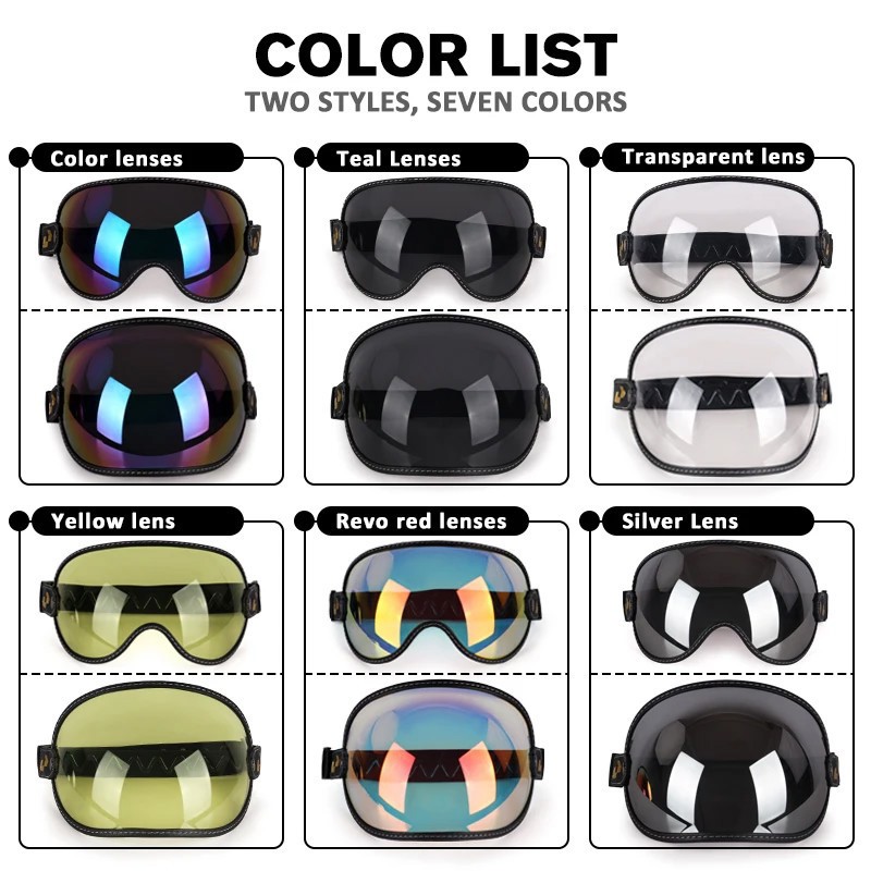 Uchoose Fit All Vintage Retro  - Vintage Open Face Retro Helmet 评论和价格
