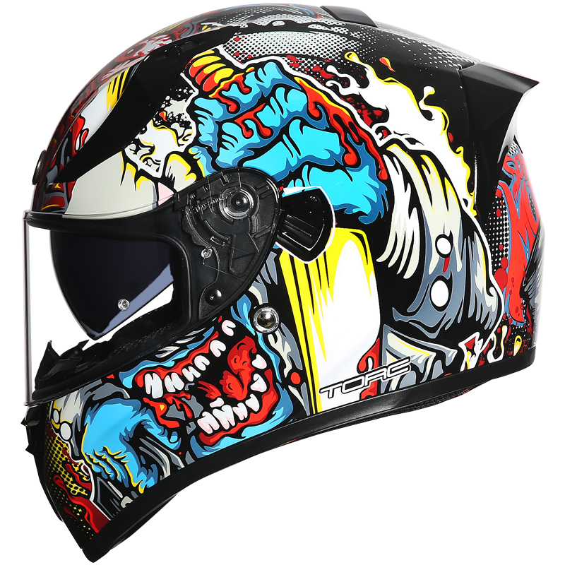 FOR TORC T18 Motorcycle Helmet - Modular Flip Up Motorcycle Helmet Dot Approved 评论和价格