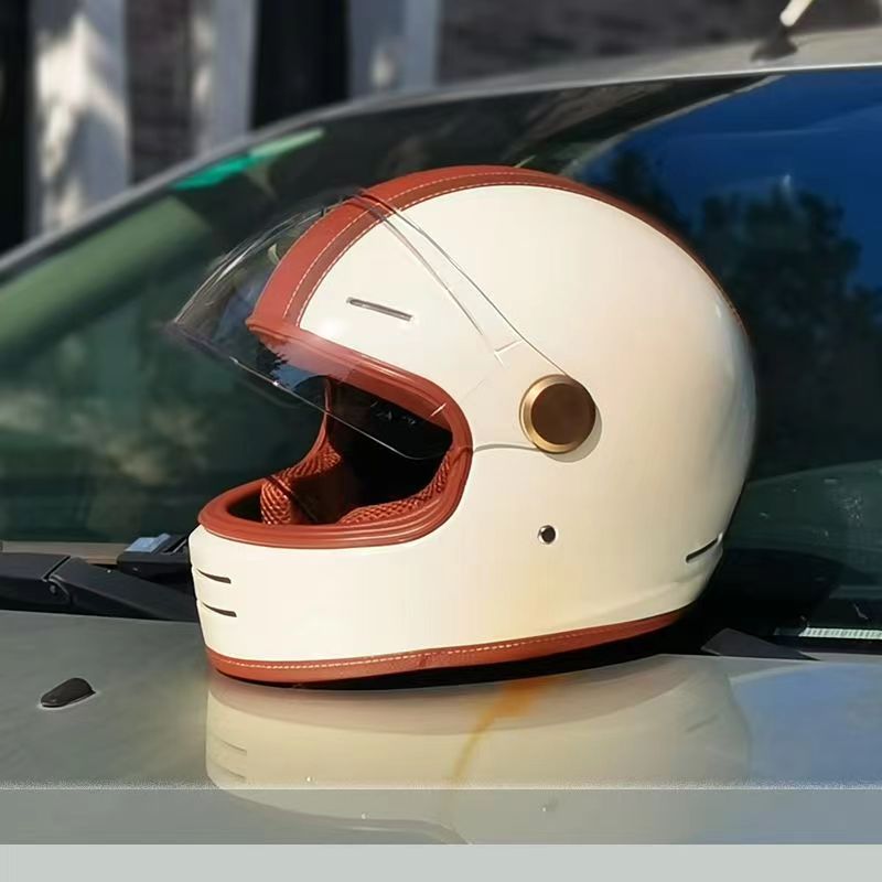 Vintage Casque Motorcycle Helm - Vintage Open Face Retro Helmet 评论和价格