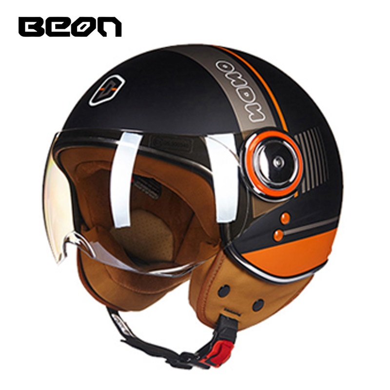 Capacete BEON 110B Open Face M - Vintage Open Face Retro Helmet 评论和价格
