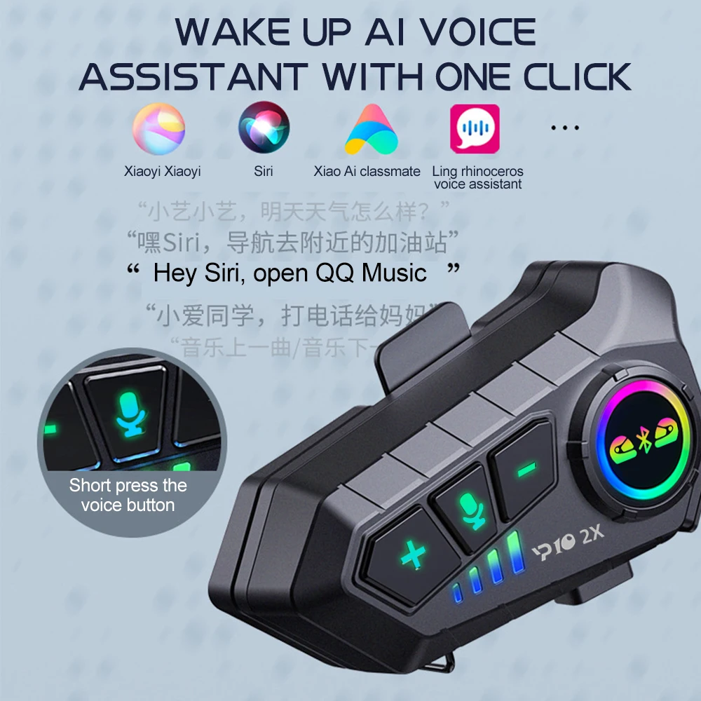 Y10 2x Motorcycle Intercom Blu - Universal Motorcycle Helmet Intercom Headset 评论和价格