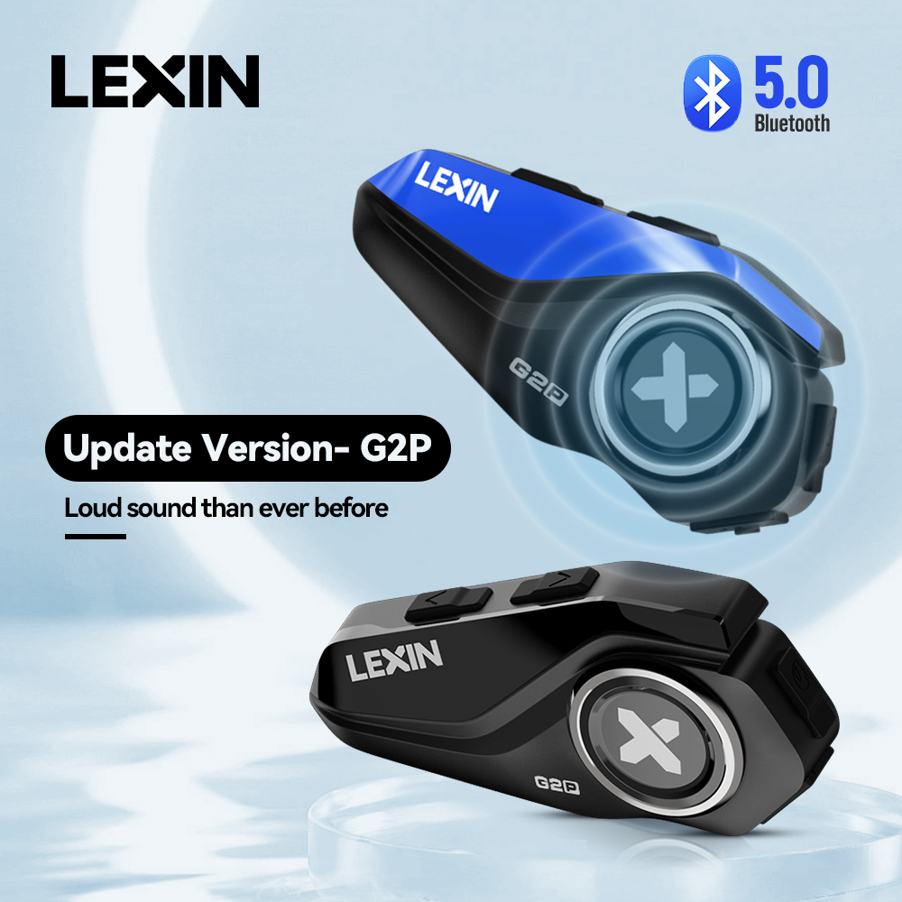 Lexin-G2P Motorcycle Helmet Bl - Universal Motorcycle Helmet Intercom Headset 评论和价格