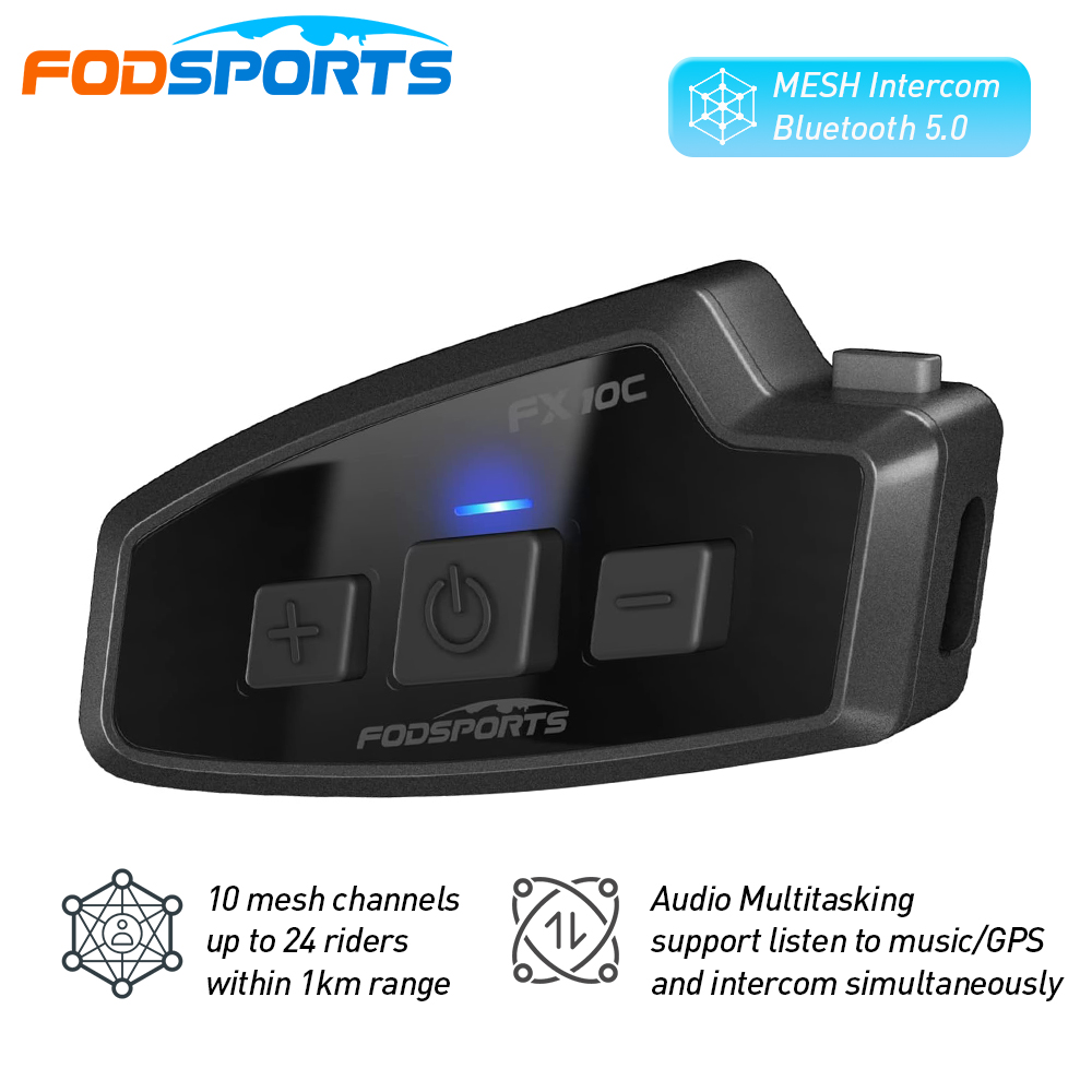 Fodsports FX 10C Motorcycle Me - Universal Motorcycle Helmet Intercom Headset 评论和价格