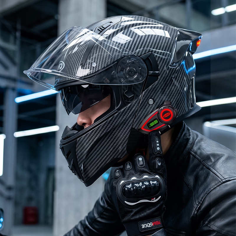 ABS Material Motorcycle Helmet - Modular Flip Up Motorcycle Helmet Dot Approved 评论和价格