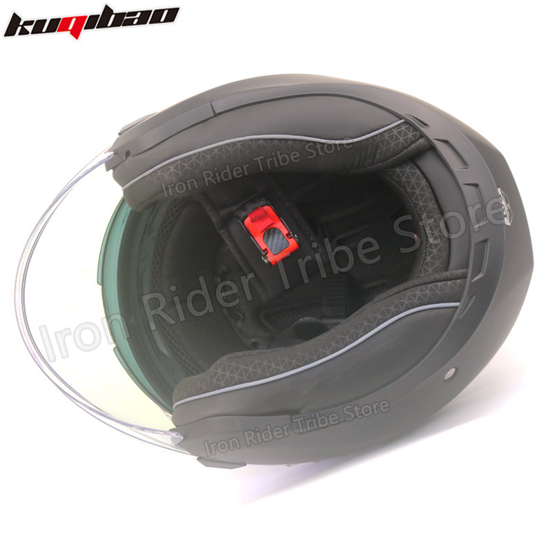 Kuqibao Dual Lens Modular Flip - Modular Flip Up Motorcycle Helmet Dot Approved 评论和价格